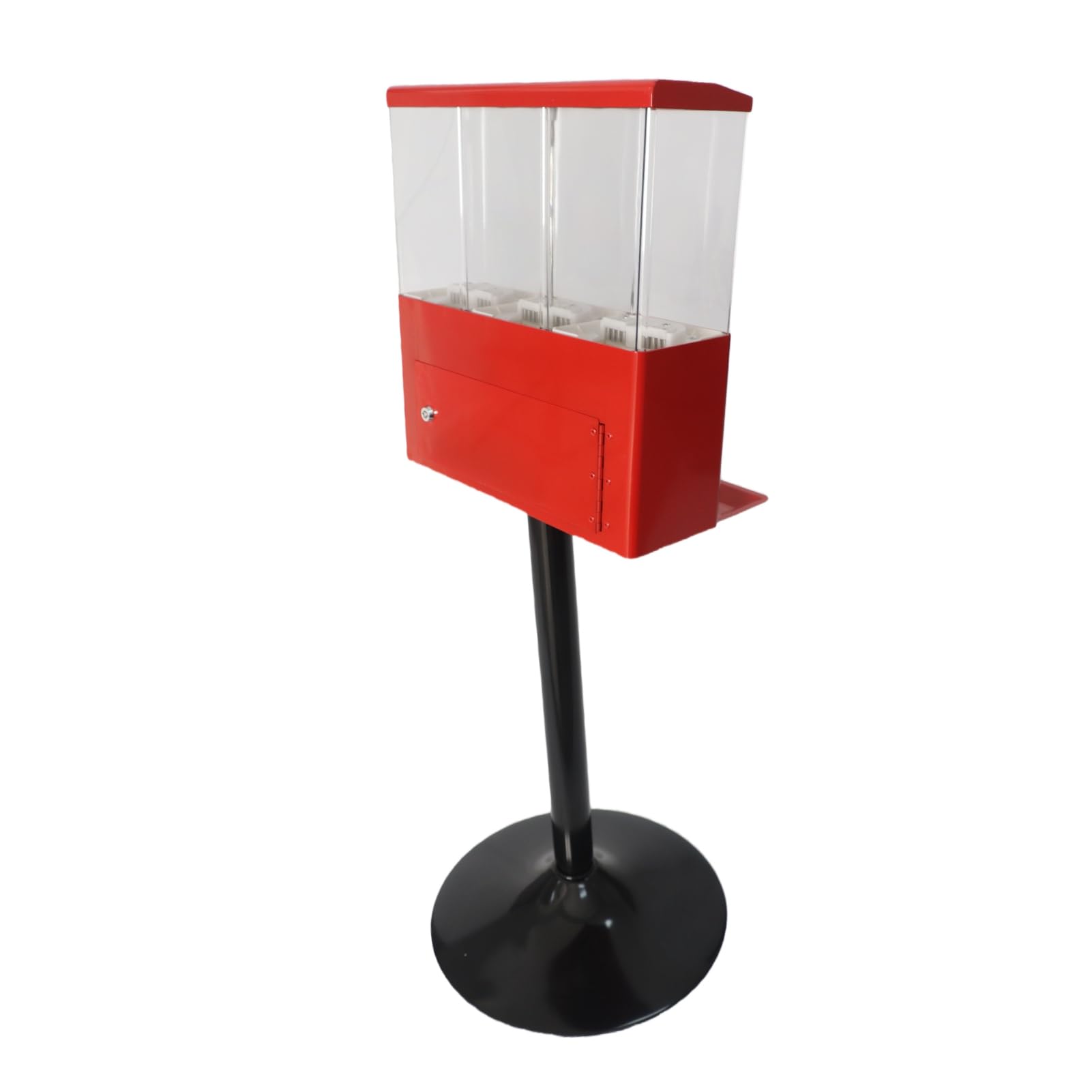 CHICIRIS Komercyjny Automat Sprzedający Słodycze z Zabezpieczeniem Przed kradzieżą i Trzema Niezależnymi Pudełkami do Powierzchni Handlowych, na Monety, 16400 G