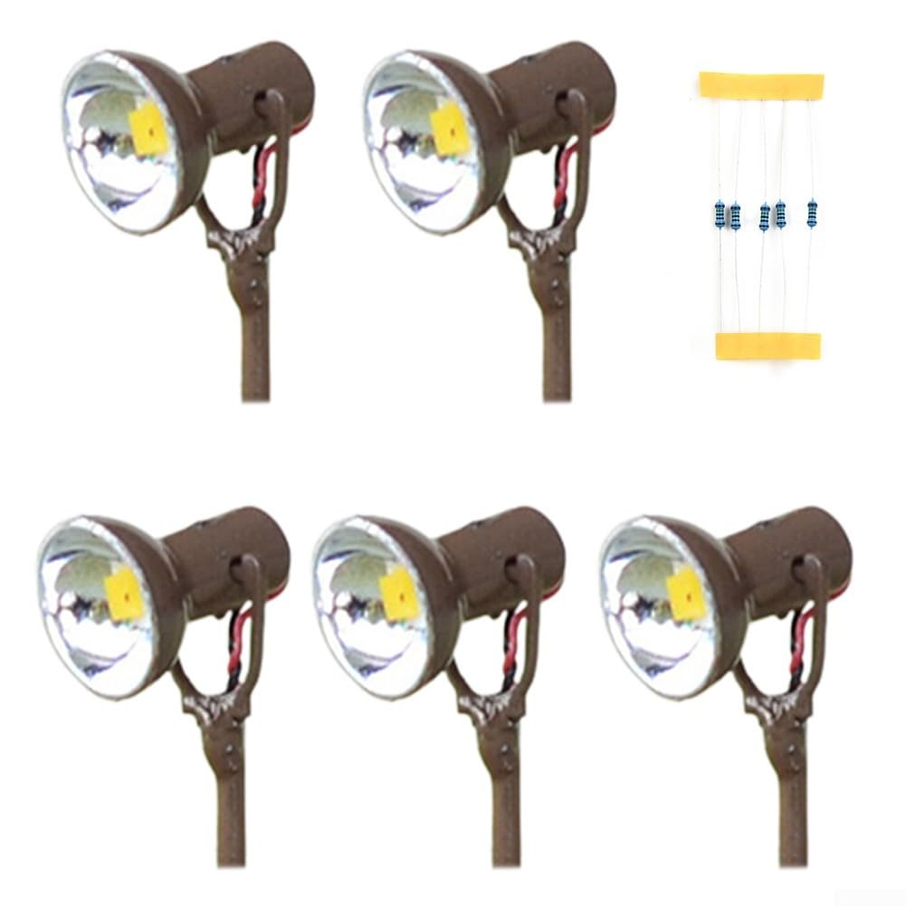 5x Miniature Limelight Projector for 3v for OO Layouts 5x Miniature(Brown)