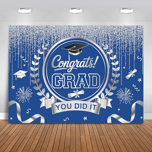 Fitumiw Graduation Backdrop Congrats Grad You Did It Party Decorations