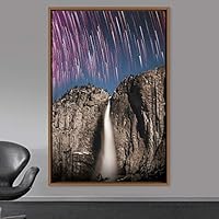 Framed Canvas Wall Art Beautiful Landscape Canvas Prints Home Artwork Decoration for Living Room,Bedroom - 16x24 inches