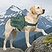 ZEUS URBAN Tactical Dog Backpack Harness – Large, Army Green, 2 Ample Side Pockets | Water Resistant Saddle Bags for Hiking & Camping, Sturdy Vest Fits Medium & Large Dogs
