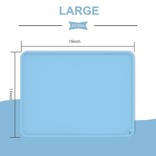 Miniatura 7 de Manteles individuales de silicona para niños, manteles individuales de silicona antideslizantes para niños, manteles individuales portátiles para