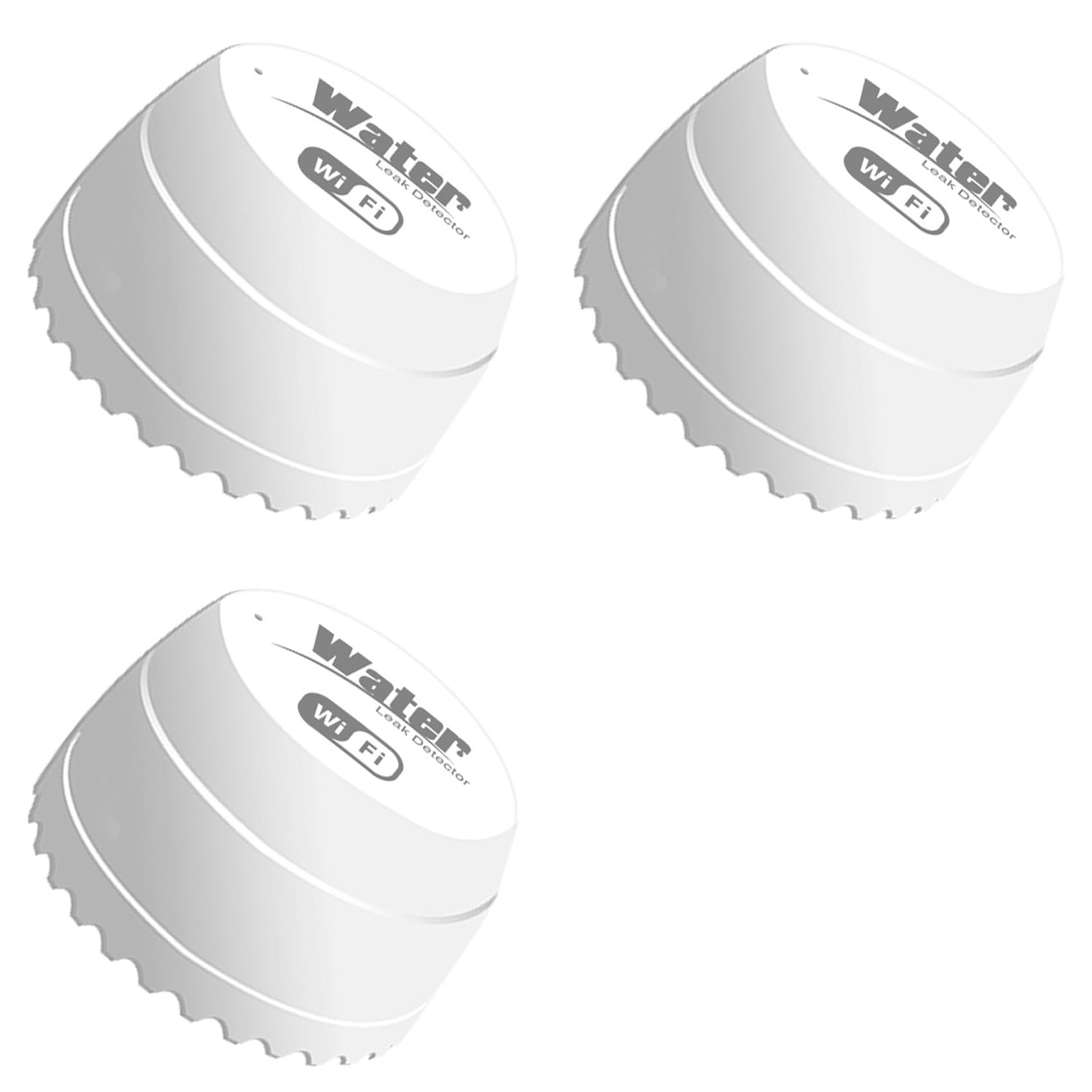 Jnchdghwa White 3X Wifi Crow Smart Water Detector Leak Sensor Alarm Leak Detector 40Db Flood Alarm Overflow Safety