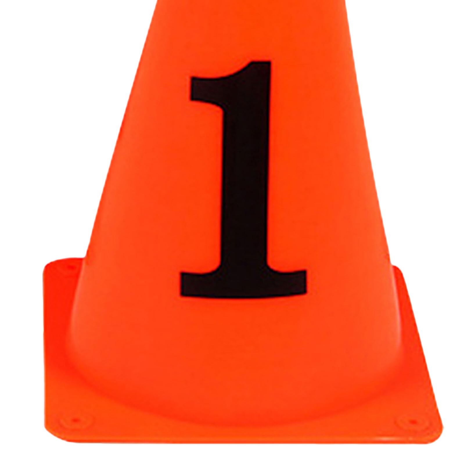 TOYANDONA 10 Cônes D'entraînement de Football Orange en PE Résistants aux Chutes sans Odeur pour Usage Intérieur et Extérieur Design Lumineux Noir et Orange