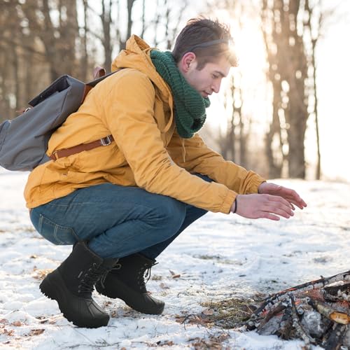 Men's Snow Boots Insulated Waterproof Lightweight Winter Boots Slip Resistant Duck Boots for Men2