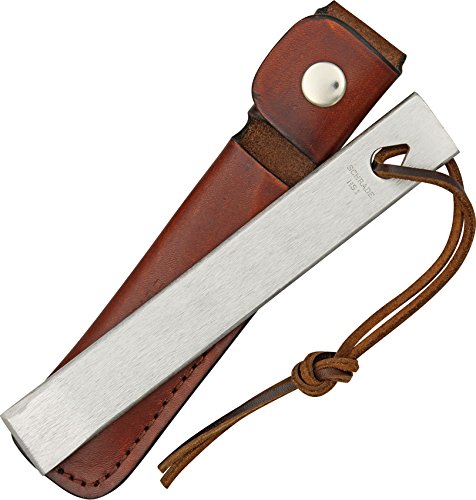 Old Timer HS1 Honesteel with Steel Construction and Brown Leather Sheath for Blades