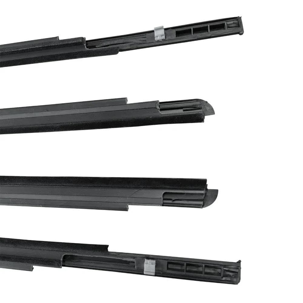Strisce protettive per Portiere Auto, 4 Pezzi, guarnizioni in Gomma per vetri Esterni, compatibili con Toyota Yaris e Modelli Hatchback dal 2006 al 2013.