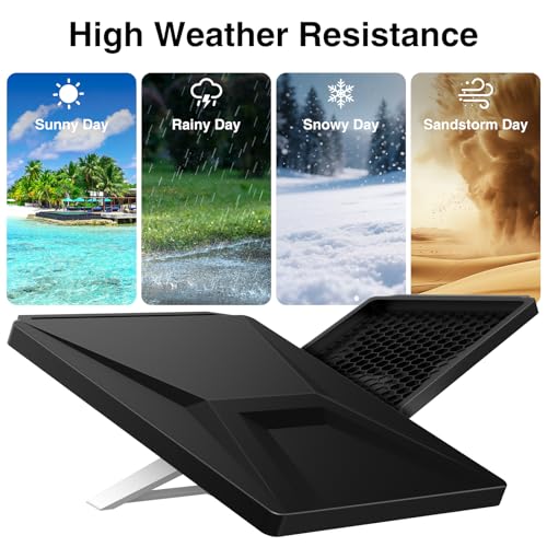 Image of Starlink Mini Protective Cover Case, Starlink Mini Accesories, Waterproof Silicone Satellite Dish Protector Anti-Hail & Shockproof, Portable for Roof RV Boat Outdoor (Black)