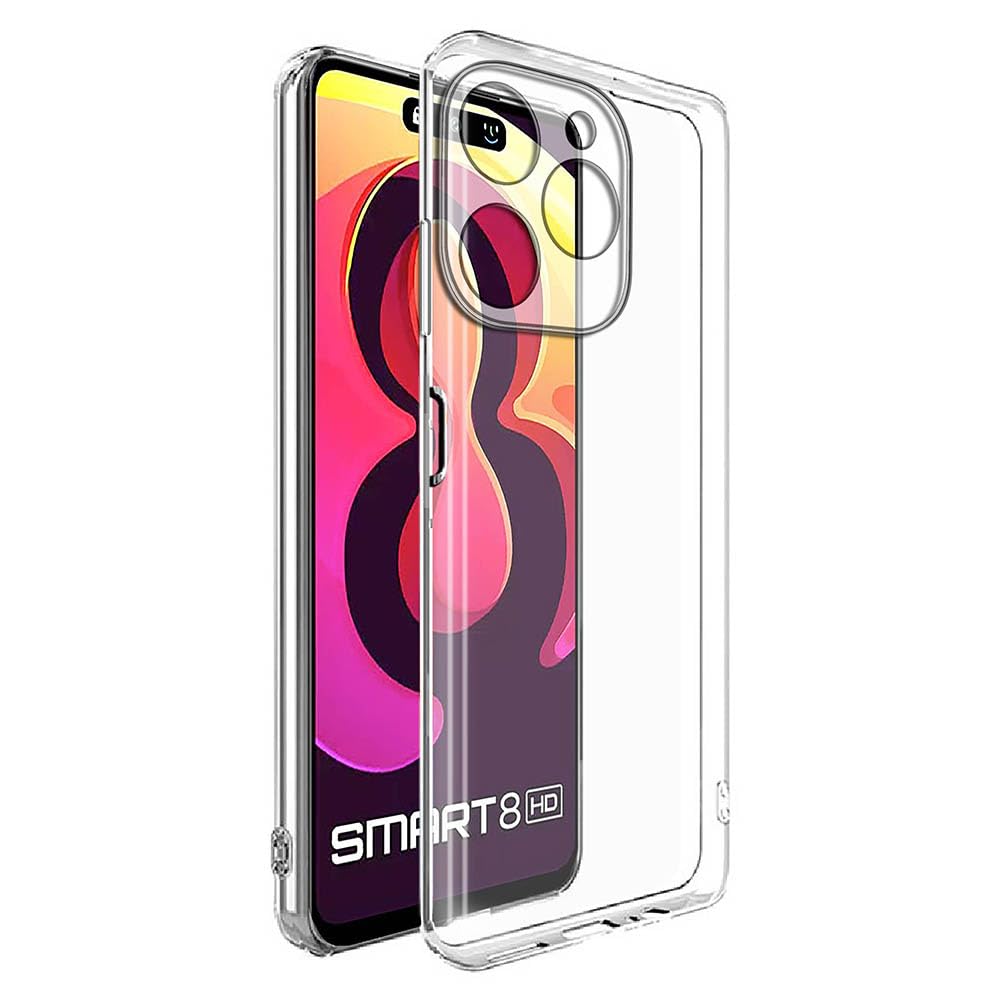 Amazon Brand- Solimo Basic Case for Infinix Smart 8 4G (Silicone_Transparent) (B0CV7KC4QD) Amazon Price History, Amazon Price Tracker