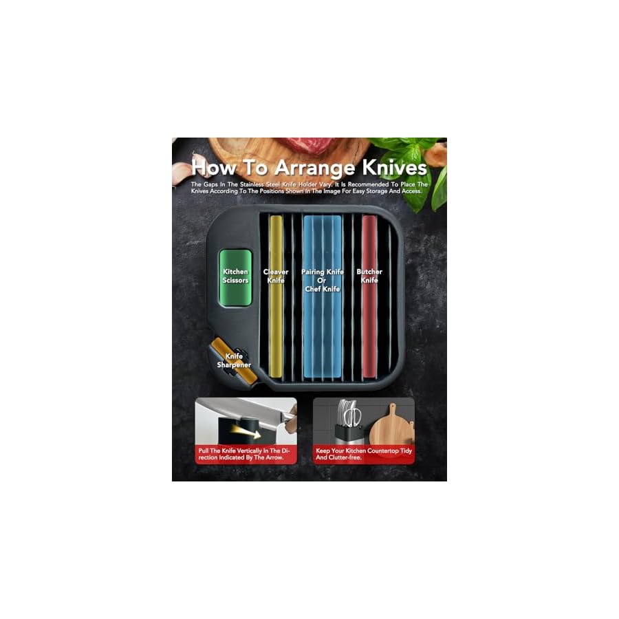 6-Piece-Professional-Chef-Knife-Block-Set-Gray-Stainless-Steel-Kitchen-Knives-with-Built-in-Sharpener-Handmade-Sharp-Blades-Ergonomic-Handles-Thicker-Spine-for-Home-Cooking-Cutting-Chopping 6 Piece Professional Chef Knife Block Set, Gray Stainless Steel Kitchen Knives with Built-in Sharpener Handmade Sharp Blades Ergonomic Handles Thicker Spine for Home Cooking Cutting Chopping