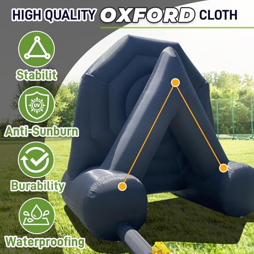 Riesige aufblasbare Dartscheibe, 3 m, aufblasbares Fußball-Kick-Dart-Spiel mit 370-W-Gebläse, aufblasbares Fußball-Zielscheibe, Hofspiel, 8 klebrige Fußballspiele – Bild 3