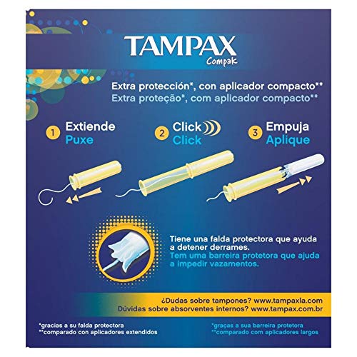 Absorventes Internos Tampax Compak Regular Edição de Verão 8 Unidades