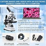 40X-2000X Microscopes for Kids Students Adults, with Microscope Prepared Slides 30p, 2.0 mp Camera, Microscope Accessories, Phone Adapter, Microscopes for School Laboratory Home Education