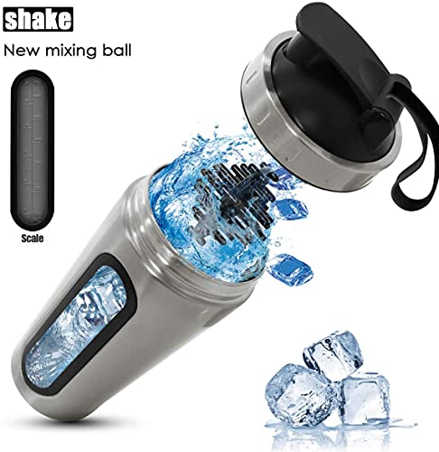 Edelstahl Shaker Manfore für Proteinshakes und Getränke