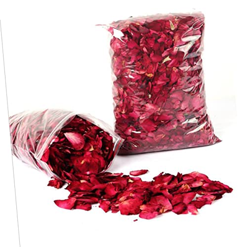 100g pétalos naturales de rosa roja secos para baño y decoración miniatura 6