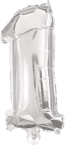 12 Inch Airfilled Silver Foil Balloon 1 1Ctp