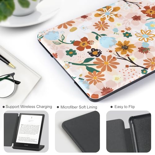 Image of CoBak Case for 7 inch E-Readers - All New PU Leather Cover with Auto Sleep Wake Feature for E-Readers 2024 Released