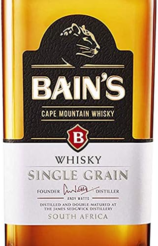 Bains Single Grain South African Whisky, 70 cl