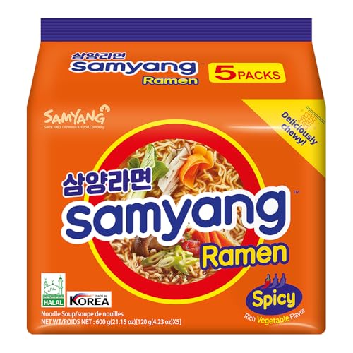 Image of Samyang Korea Halal Original Flavor Ramen (120g X 5 pkts)