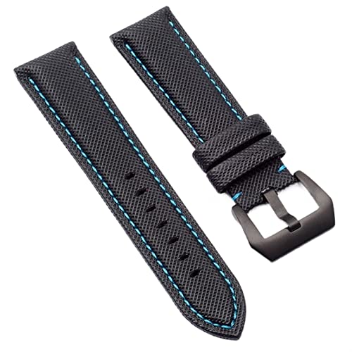 Bracelet montre fibre de carbone et nylon 22mm pour look masculin premium