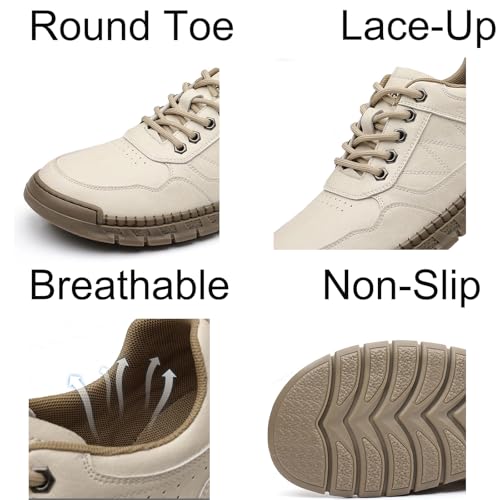 Mens Casual Sneakers Shoes Breathable Fashion Loafers Oxford Slip-on Shoes Lace up Walking Business Ofice Work Driving Dress Shoes2