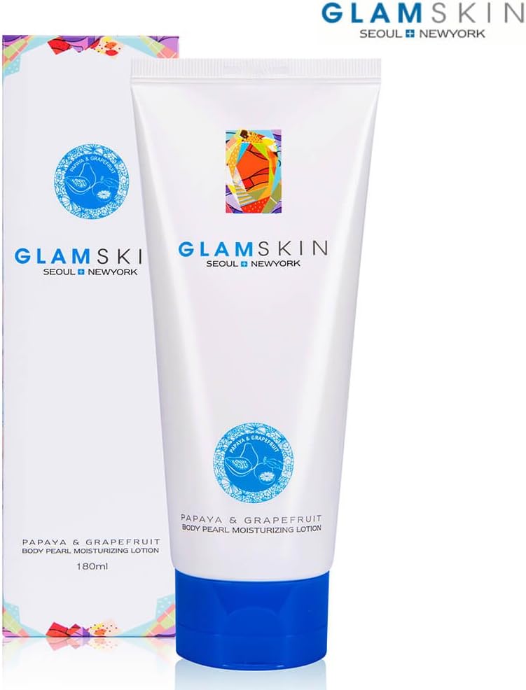 [GLAMSKIN] Papaya & Grapefruit Body Pearl Moisturizing Lotion 180ml