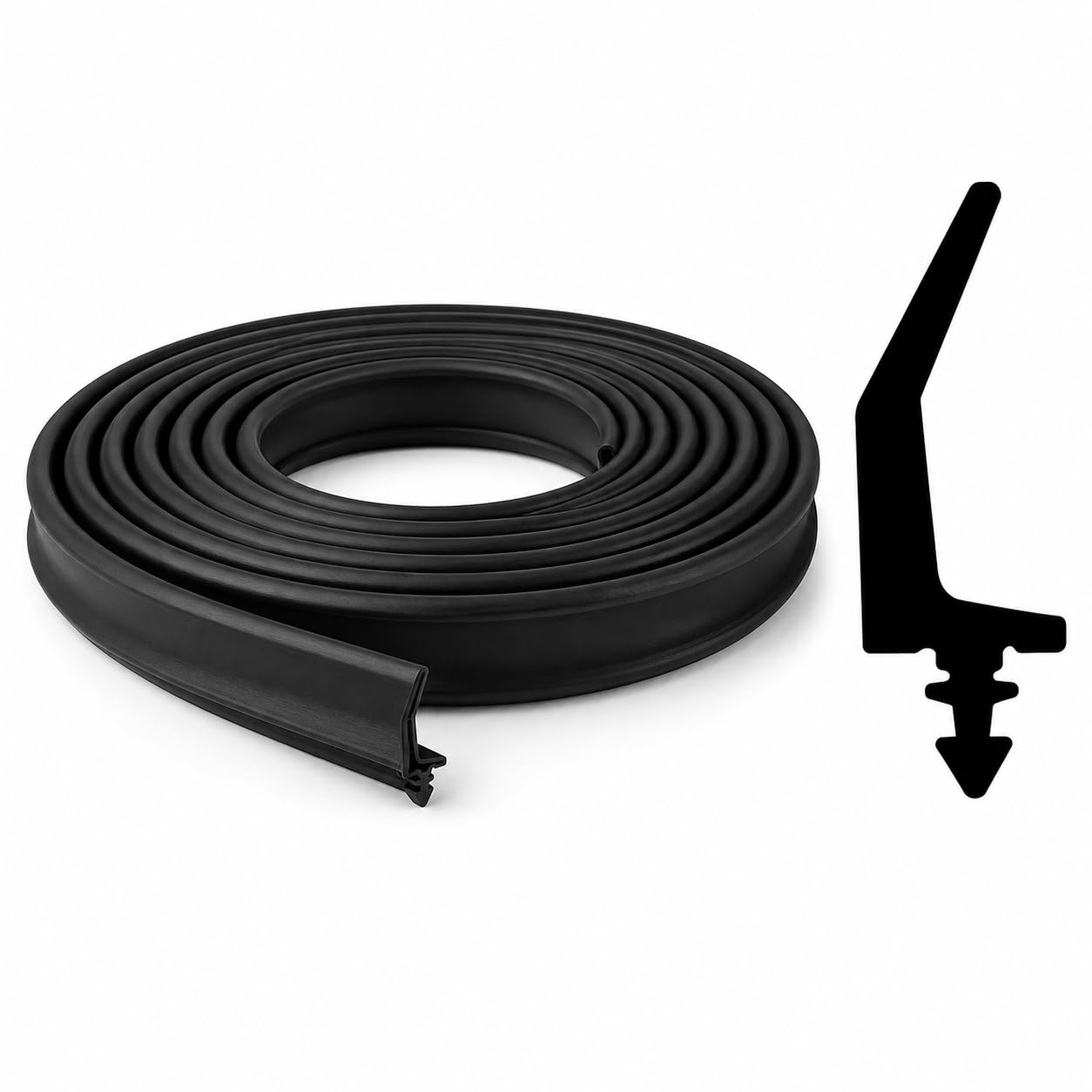 Black Flipper Gasket Seal for uPVC and Aluminium Windows, 14.5mm x 3.1mm, Size: 200m