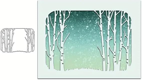 Enchanting Winter Forest Tree Metal Die Cuts for Card Making,Merry Christmas Tree Card Cutting Dies Cut Stencils DIY Scrapbooking Album Decorative Embossing Paper Card Embossing Craft