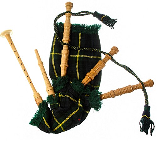 Kids Bagpipe Miniature Playable Bagpipe with Reed In Gordon Tartan
