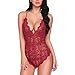 Produktbild Cramberdy Damen Sexy Reizwäsche, Sexy Unterwäsche Damen Erotik Set, Sexy Bikini Push Up, Frau Sexy Dessous Versuchung UnterwäSche Spitze Dessous, Neckholder Body Spitze Nachtwäsche Unterwäsche