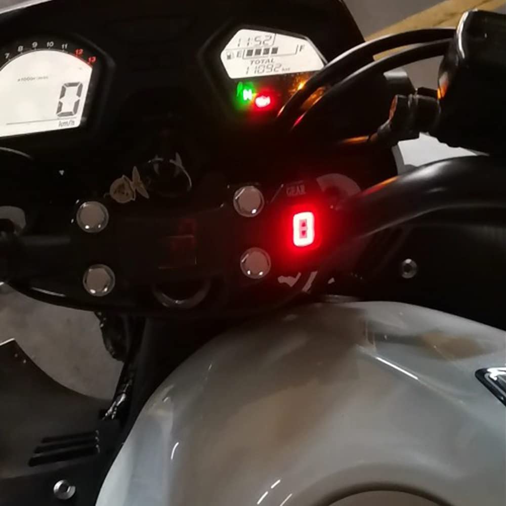 Ganganzeiger Wasserdichtes 1-6 Gang LED Digital für Suzuki DL650 XT GSX1300R Hayabusa GSX-R 600 750 1300R 250R GSF600 SV650 VL800 VL1500