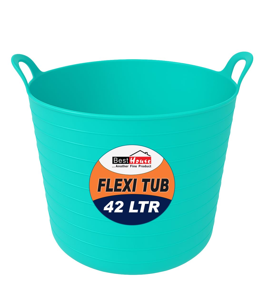 Best House | 3 Pcs of Flexi Tub with Handles | Small Size | Mini | 7 Litres | Black | Garden Tubs | Plastic Storage Container for Home, Washing, Garden Waste and DIY Projects — view 53