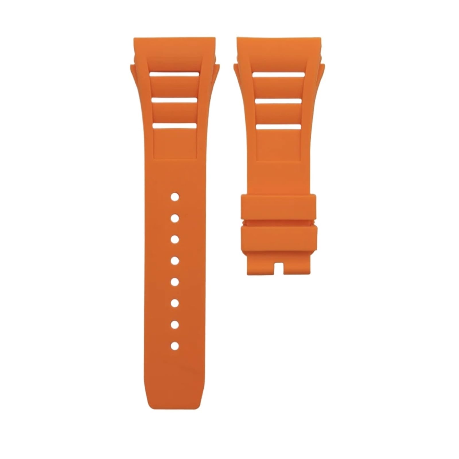 Genérico Correa de Reloj 25 mm Caucho Natural Suave con Orificio for Tornillo 20 Compatible Hebilla Plegable Richard RM 011 Mille Convexa Silicona Colorida