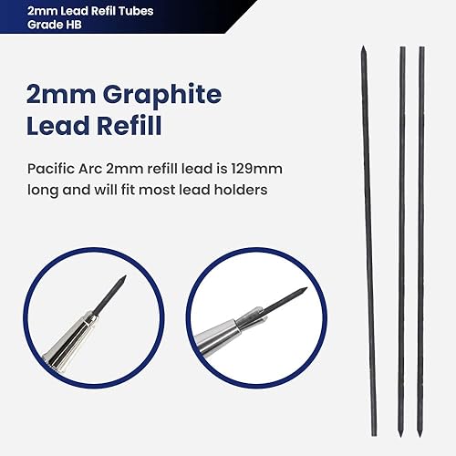 Miniatura 2 de Pacific Arc Recambio de soporte de plomo - 0.079 in - 3 por tubo - HB - para arte, bocetos, dibujo técnico.