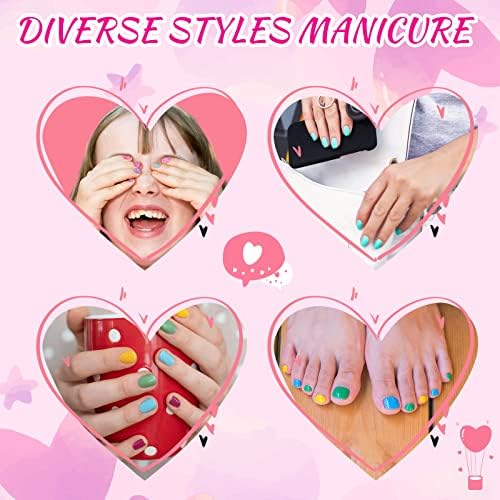 Kids DIY Fairy Princess Nail Arts Designs Toys Set for Girls - Great Kids Gifts