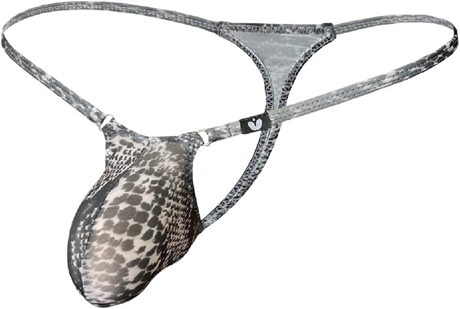 COMLIFE Men's Thong Underwear Sexy T-Back Lingerie Stretch Low-Rise Bikini Thong Fashion Print Nylon Briefs - Image 3