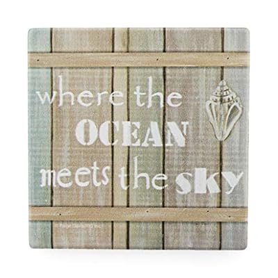Thirstystone Stoneware Coaster Set, Driftwood Beach Signs 51mIFY6N11L. SS400