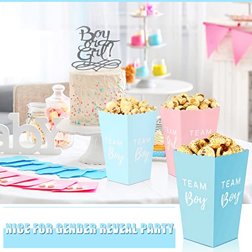 Boîte à popcorn en papier rose et bleu pour simplifier votre buffet - 6