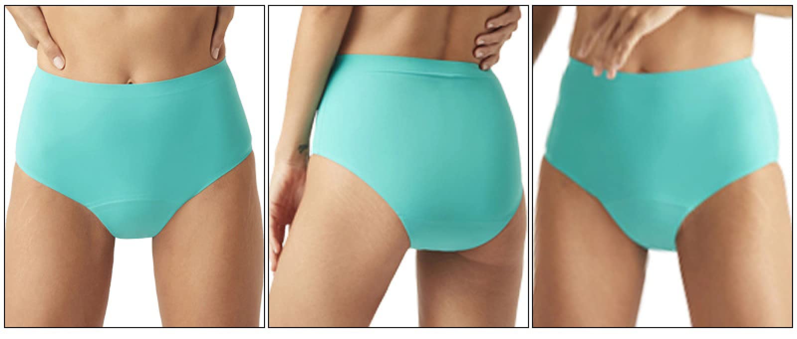 Bragas Mujer 3/5 Uds Pantalones menstruales para Mujer Pantalones a Prueba de Fugas para la tía Grande Pantalones Inferiores de algodón Sanitario Pantalones Transpirables de Cintura Alta