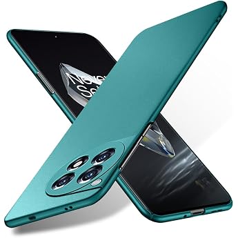 Bastmei Mobile Phone Case for Oneplus 12R 5G Case Ultralight Thin Fit Cover Hard PC Back Camera Protection Non-Slip Matte Case Compatible with Oneplus 12R 2024 - Green