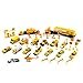 METRO Complete Construction Crew 43 Piece Mini Toy Diecast Vehicle Play Set, Comes with Street Play Mat, Variety of Vehicles and Figures