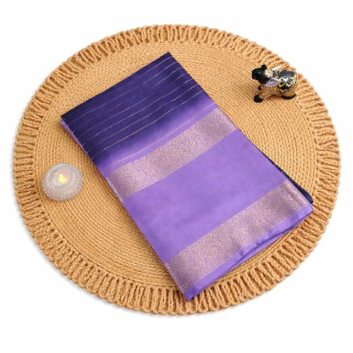 PRYSKA Saree's/Premium Women’s Mysore Crepe Silk Saree with Attra...