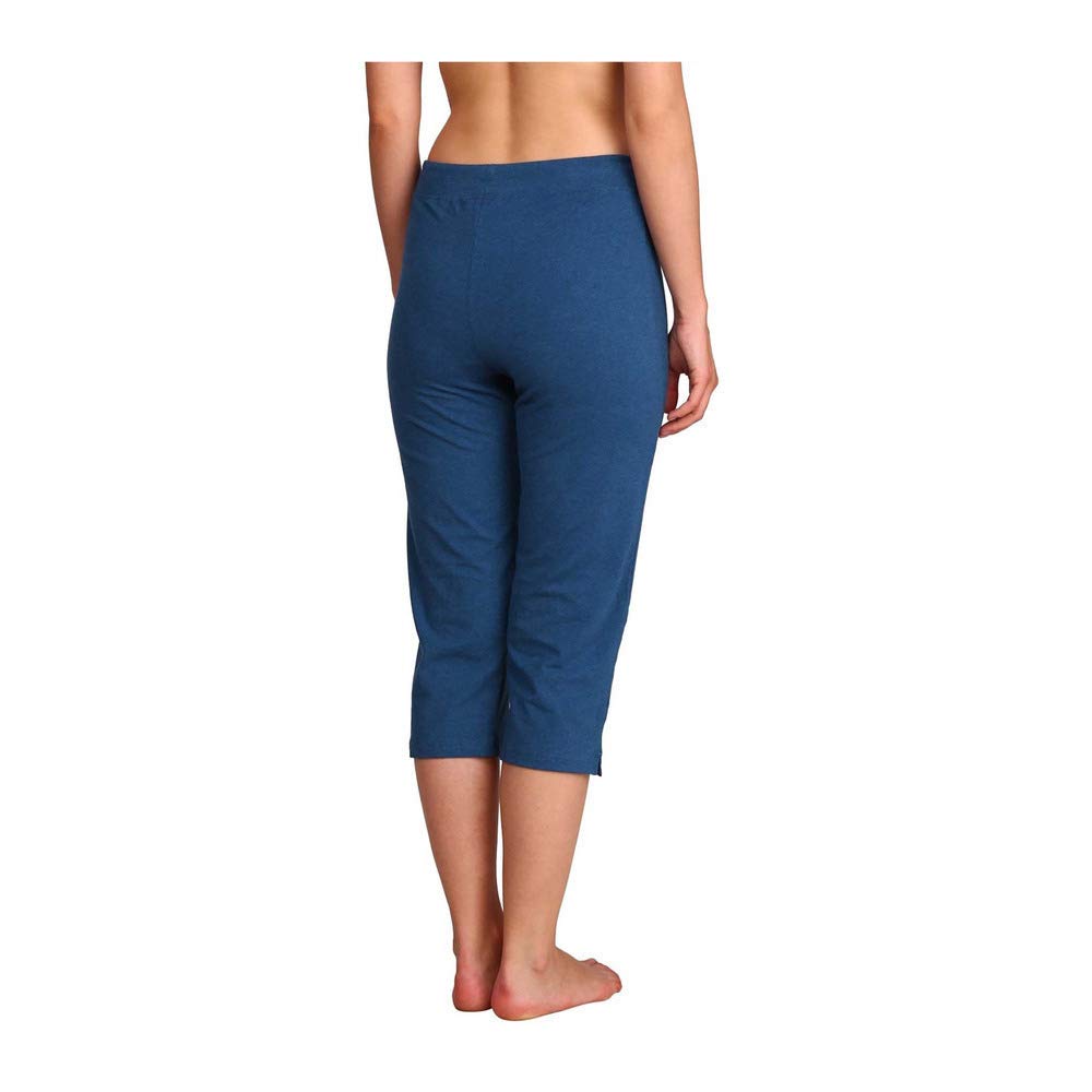 Jockey Women Slim Fit Cotton Capris (1300-0105-VDMEL_Blue_Small_Blue_S) - Image 2 thumbnail