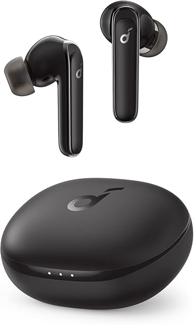 Soundcore by Anker Life P3 Noise Cancelling Earbuds, Big Bass, 6 Mics, Clear Calls, Multi Mode Noise Cancelling, Wireless Charging, App with Gaming Mode, Sleeping Mode, Find Your Earbuds