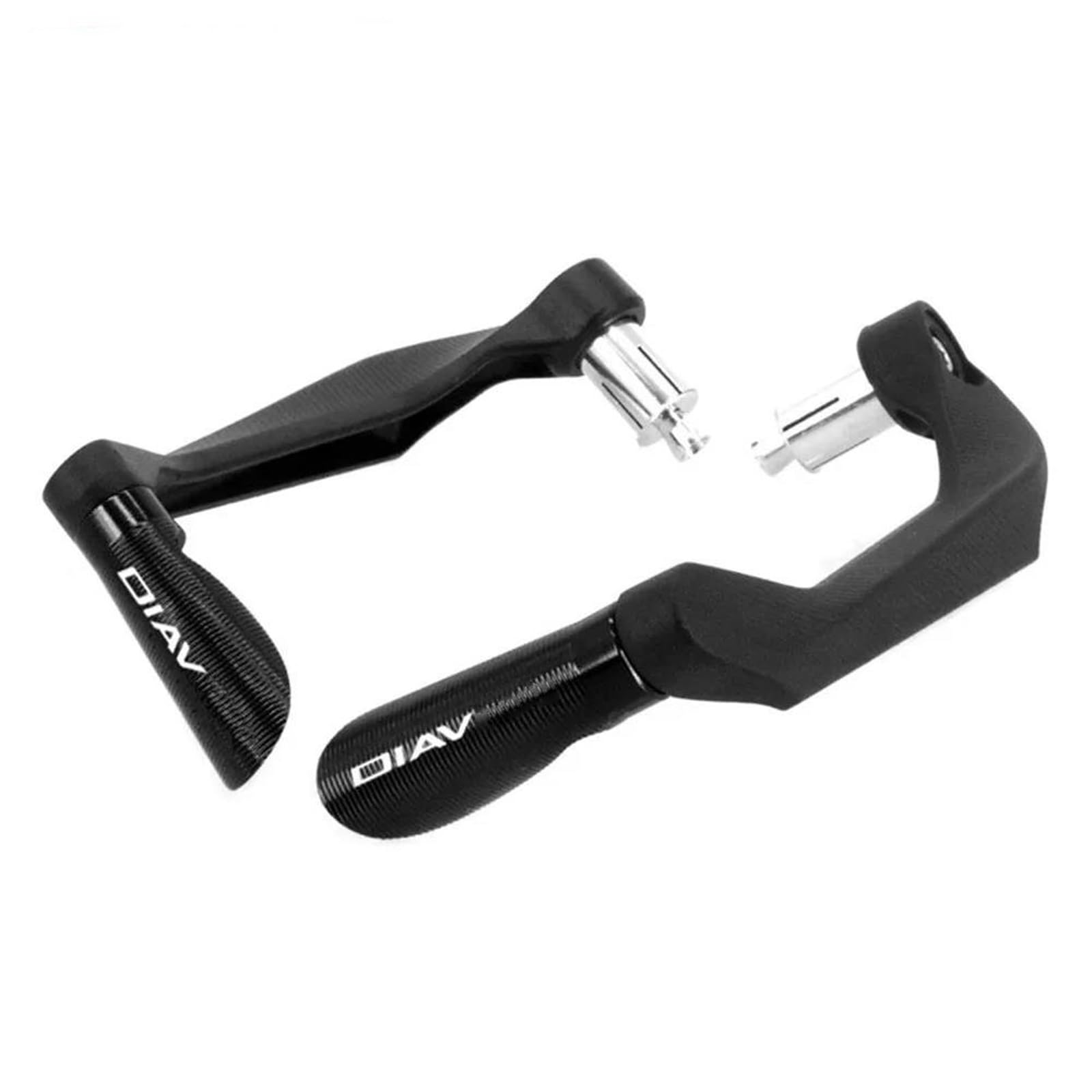 HIZORB Handguards for Ducati Diavel Carbon XDiavel XDiavelS Motorcycle 7/8" 22mm CNC Handlebar Grips Guard Brake Clutch Levers Protector(Black- Silver)