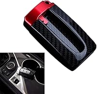 Vista 4 de Zhisheng Carbon Fiber Key Fob Shell Cover Replacement for Nissan for Infiniti GTR X-Trail Frontier Rogue