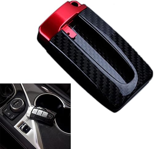 Miniatura 4 de Zhisheng Carbon Fiber Key Fob Shell Cover Replacement for Nissan Infiniti GTR X-Trail Frontier Rogue