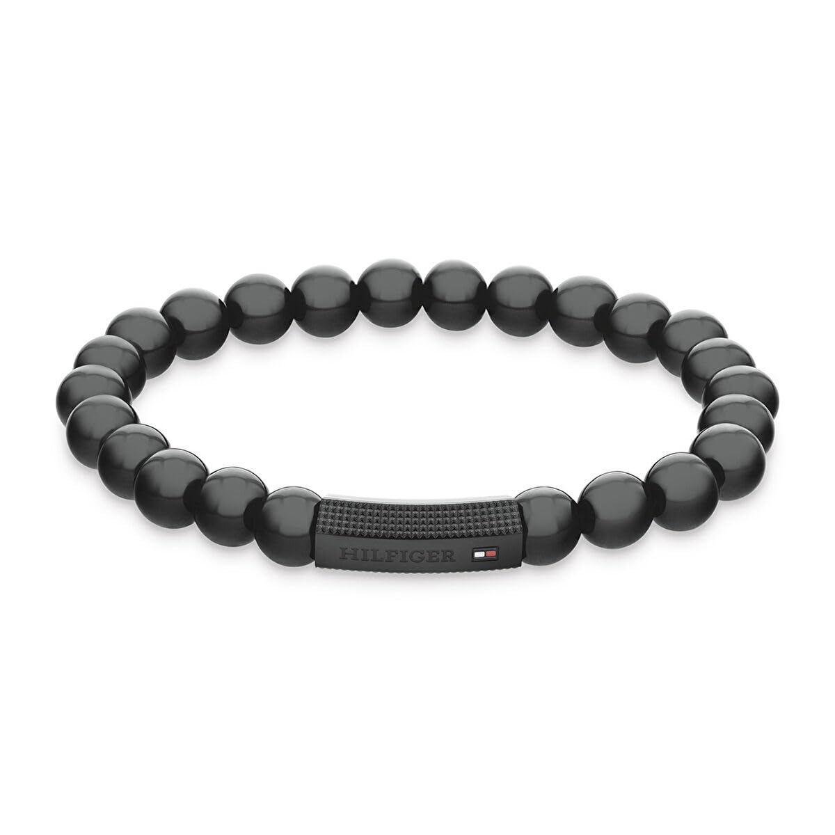 Tommy Hilfiger Jewelry Men's Beaded Bracelet with Onyx Stones - 2790581