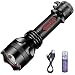 Produktbild Supfire Taschenlampe CREE LED Taktische Taschenlampe Wasserfester Lotus-kopf Messer-schwanz Fackel Handlampe mit 18650 Batterie Enthalten,Aufgeladen mit USB Kabel Direkt,5 Modi für Camping,Modell Y8