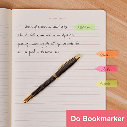 Accesorios para libros Morepack de notas adhesivas tipo neón para estudiar y oposiciones 5